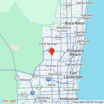 Map to  office in Tamarac, FL