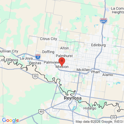 Map to  office in Mission, TX