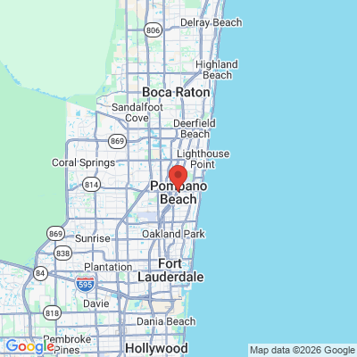 Map to  office in Pompano Beach, FL