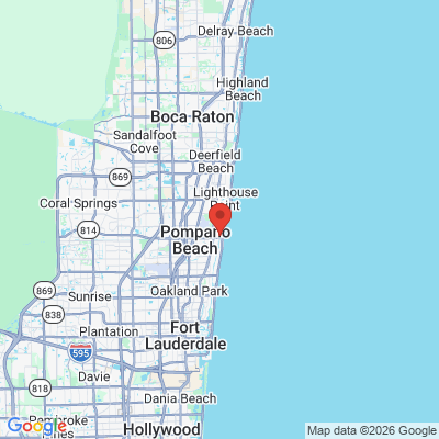 Map to  office in Pompano Beach, FL