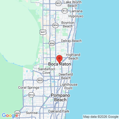 Map to  office in Boca Raton, FL