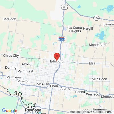 Map to  office in Edinburg, TX