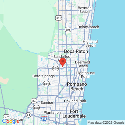 Map to  office in Coconut Creek, FL