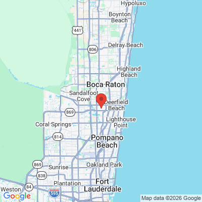 Map to  office in Deerfield Beach, FL