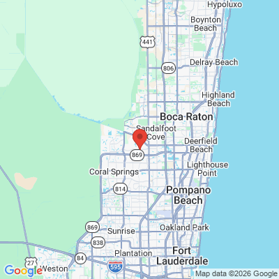 Map to  office in Parkland, FL