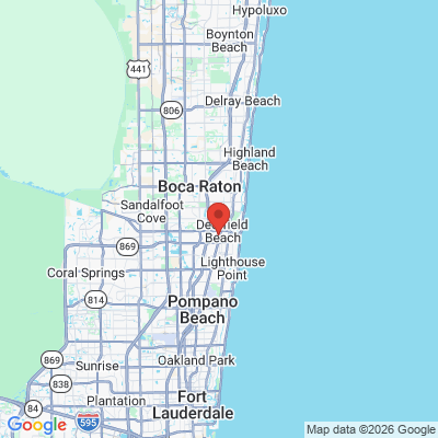 Map to  office in Deerfield Beach, FL