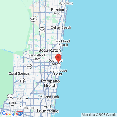 Map to Dr. Angela Berkovich, DMD Cosmetic & Restorative Dentistry office in Deerfield Beach, FL