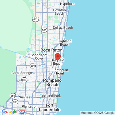 Map to  office in Deerfield Beach, FL