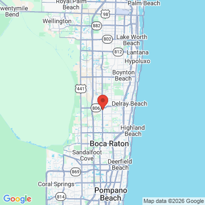 Map to  office in Delray Beach, FL