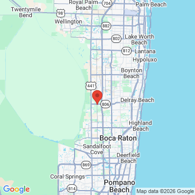 Map to  office in West Delray Beach, FL