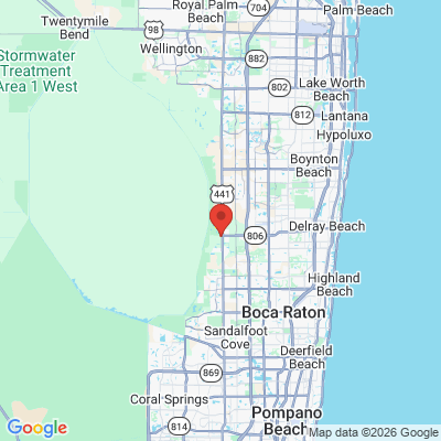 Map to  office in Delray Beach, FL