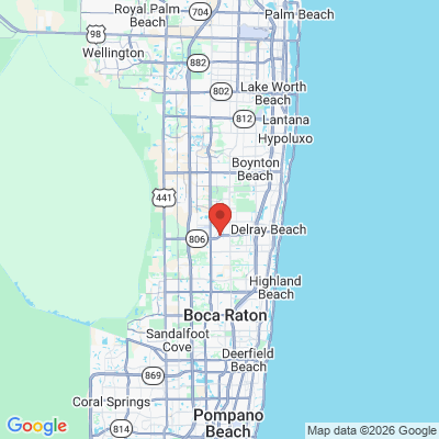 Map to  office in Delray Beach, FL
