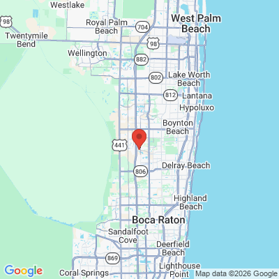 Map to  office in Boynton Beach, FL