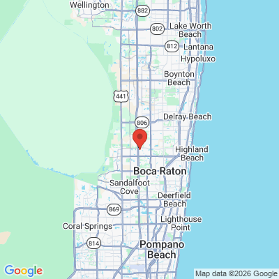 Map to  office in Boca Raton, FL