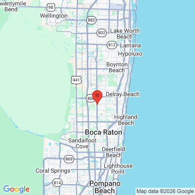 Map to  office in Delray Beach, FL