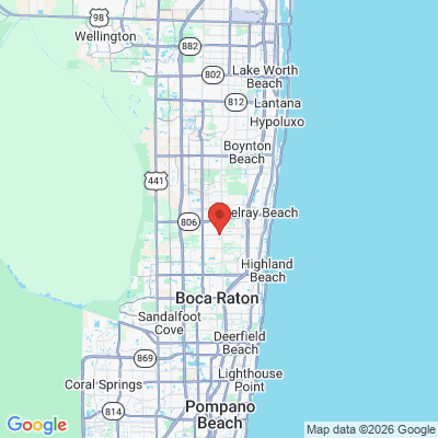 Map to  office in Delray Beach, FL