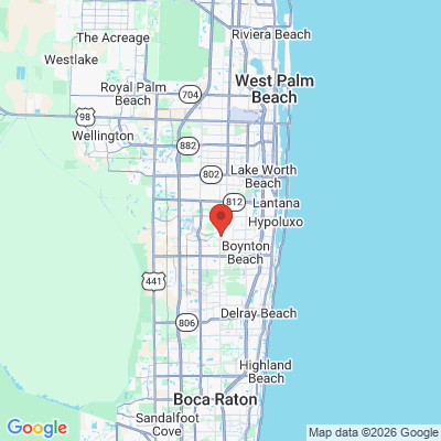 Map to  office in Boynton Beach, FL