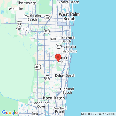 Map to  office in Boynton Beach, FL