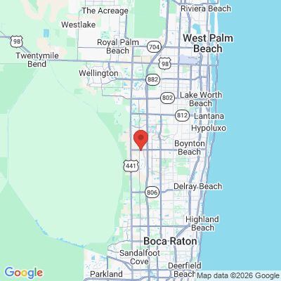 Map to  office in Boynton Beach, FL