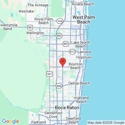 Map to  office in Boynton Beach, FL