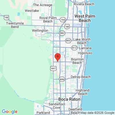 Map to  office in Boynton Beach, FL