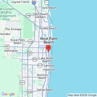 Map to  office in West Palm Beach, FL