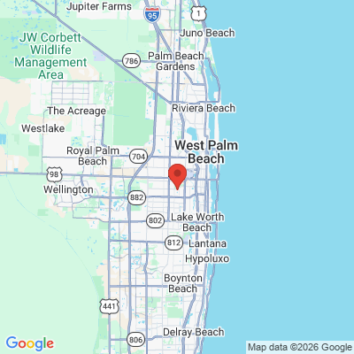 Map to  office in West Palm Beach, FL