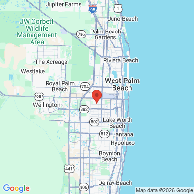 Map to  office in West Palm Beach, FL