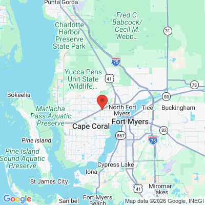 Map to  office in Cape Coral, FL
