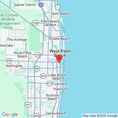 Map to  office in West Palm Beach, FL