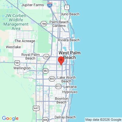 Map to  office in West Palm Beach, FL