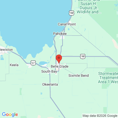 Map to  office in Belle Glade, FL