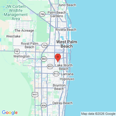 Map to  office in Palm Springs, FL