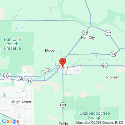 Map to  office in Labelle, FL