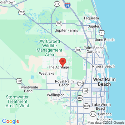 Map to  office in Loxahatchee, FL
