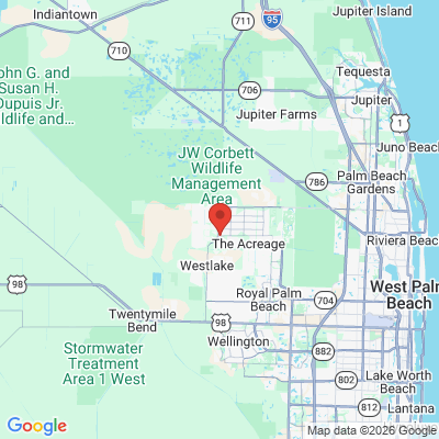 Map to  office in Loxahatchee, FL