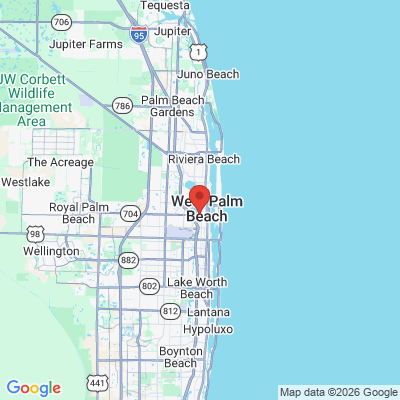 Map to  office in West Palm Beach, FL