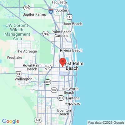 Map to  office in West Palm Beach, FL
