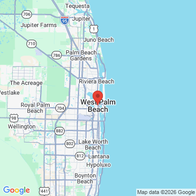 Map to  office in West Palm Beach, FL