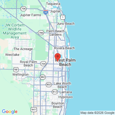 Map to  office in West Palm Beach, FL