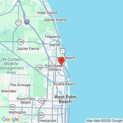 Map to DeFabrique Aesthetic Dentistry office in Palm Beach Gardens, FL