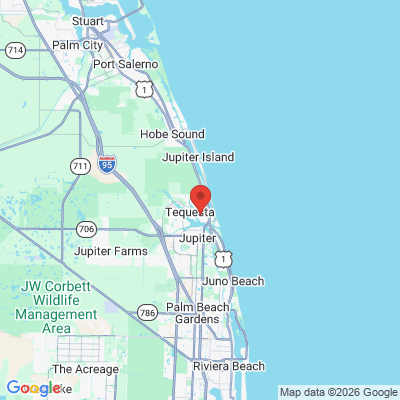 Map to  office in Tequesta, FL