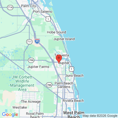 Map to  office in Jupiter, FL