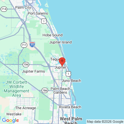 Map to  office in Jupiter, FL