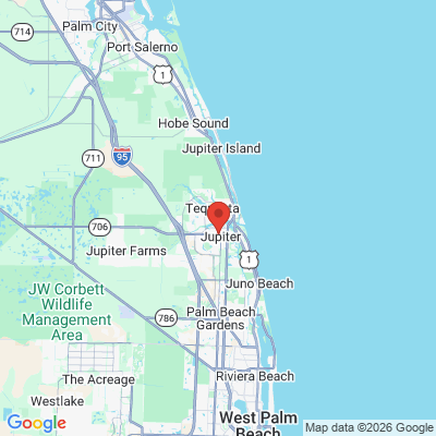 Map to  office in Jupiter, FL