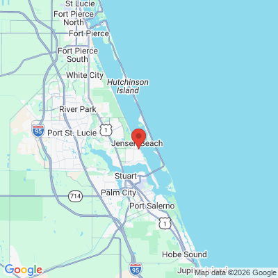 Map to  office in Jensen Beach, FL