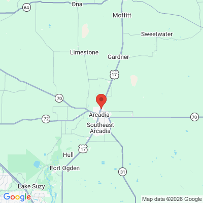 Map to  office in Arcadia, FL