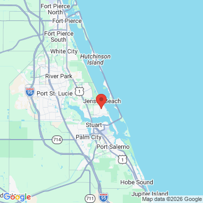 Map to  office in Jensen Beach, FL