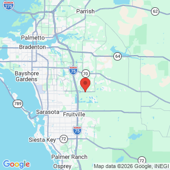 Map to Britely Dentures + Implants office in Lakewood Ranch, FL