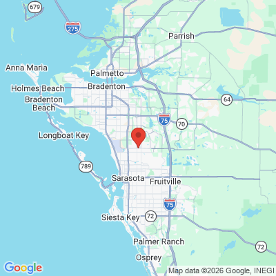 Map to LUMA Biological Dentistry office in Sarasota, FL